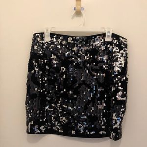 Sequined Mini Skirt